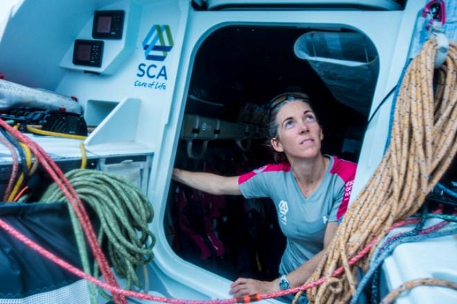 Libby Greenhalgh - Team SCA - Volvo Ocean Race 2014-15 © Anna-Lena Elled/Team SCA